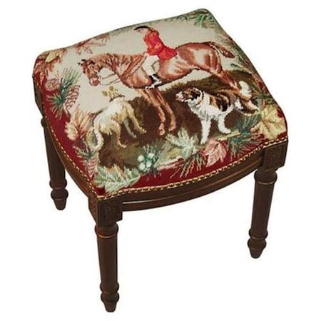 123 Creations Plaid-Green Fabric Upholstered Bench C699WBC